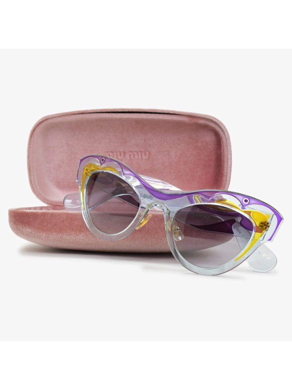 Miu Miu Sunglasses Art Eyewear Acetate Blue Purple Yellow 22